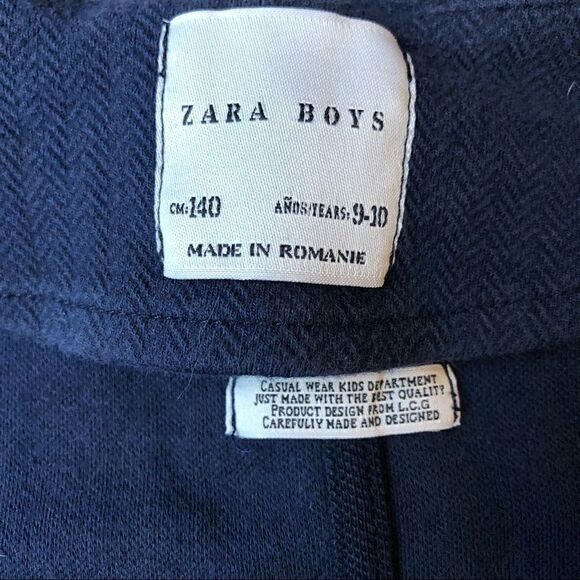 3/$25 ZARA KIDS BLUE HERRINGBONE VEST WAISTCOAT FOR BOYS 9-10Y - Picture 8 of 12